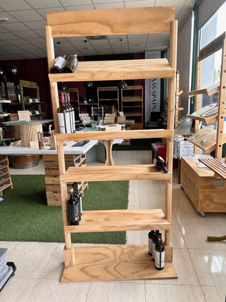 mueble botellero madera