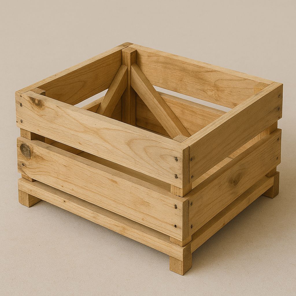caja de madera para fruta serproservices FSC