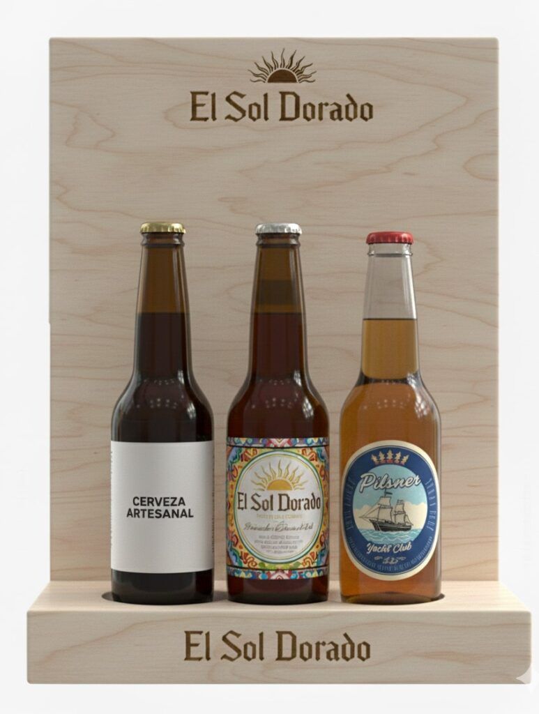 Glorificador 3 botellas de cerveza