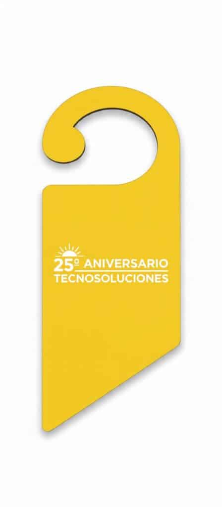 cuelga puertas madera version aniversario de empresa
