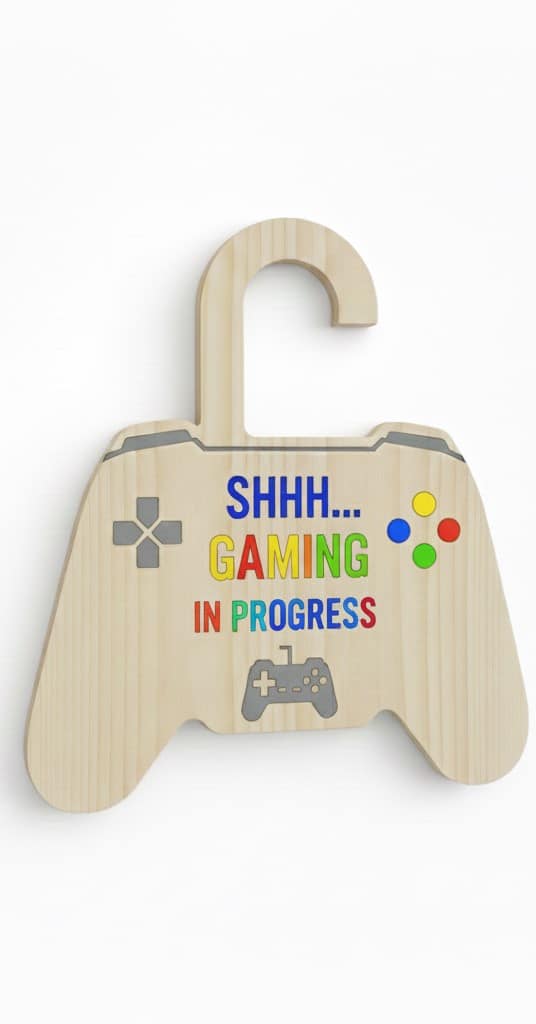 cuelga puertas madera version gaming
