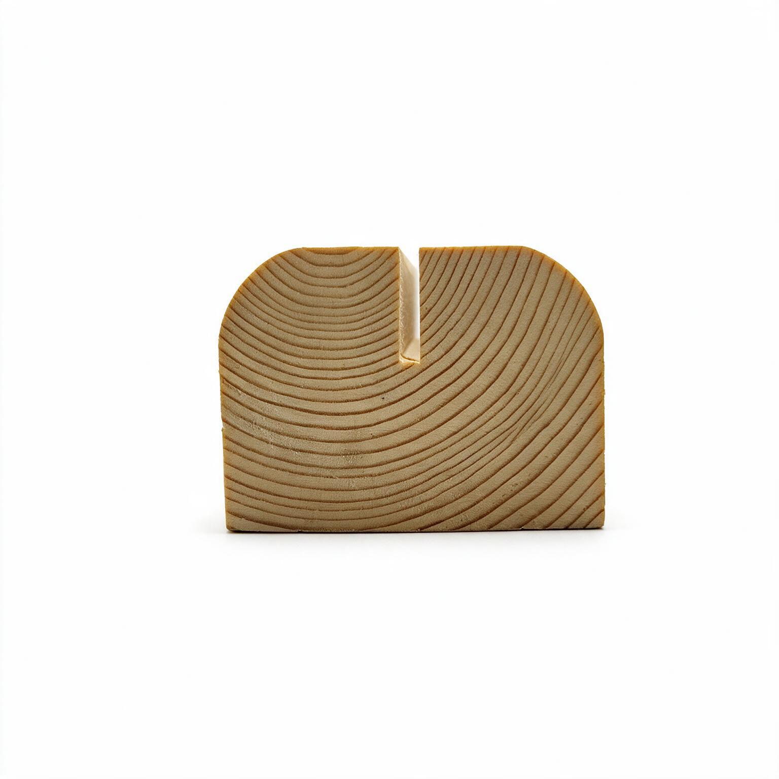 Peana curva A4 21 cm  con ranura 3 mm