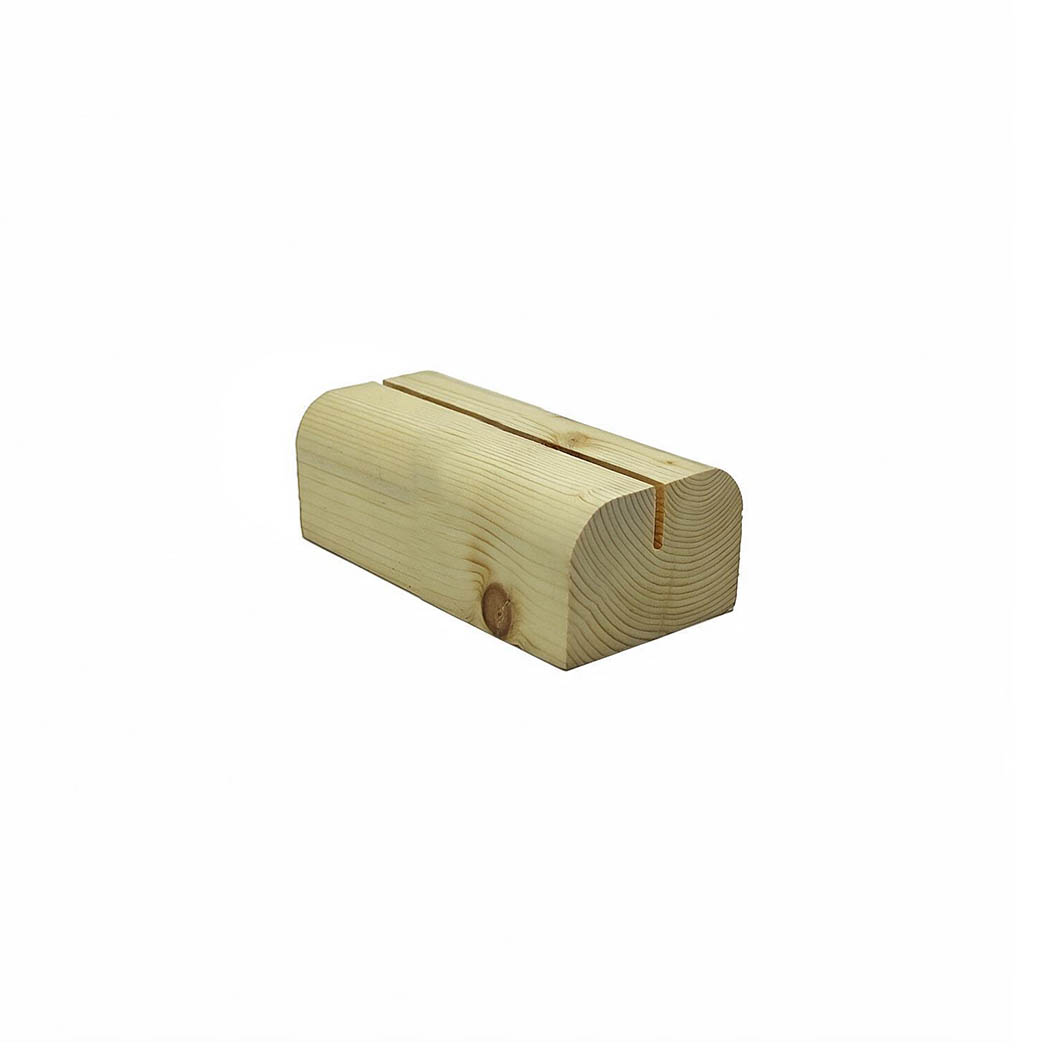 Peana curva A6 10,5 cm  con ranura 3 mm