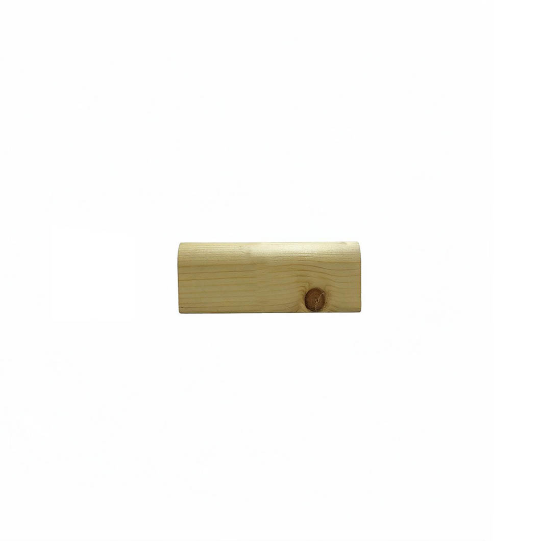 Peana curva A6 10,5 cm  con ranura 3 mm