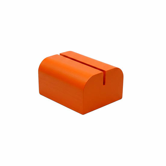 Peana curva A7 7,4 cm  con ranura 3 mm