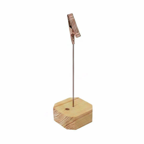 Peana con pinza cocodrilo