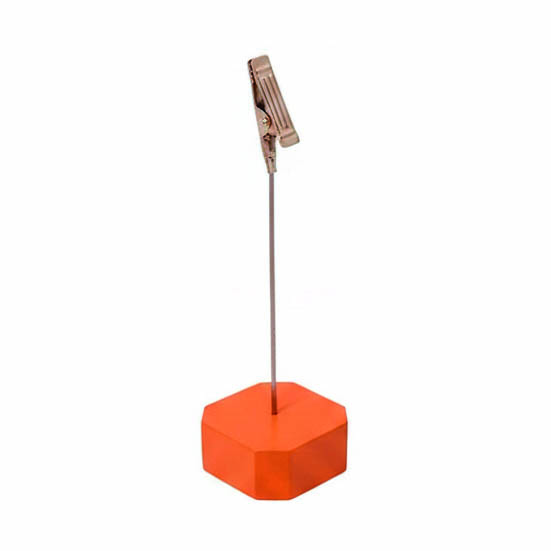 Peana con pinza cocodrilo
