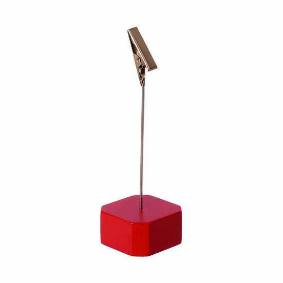 Peana con pinza cocodrilo