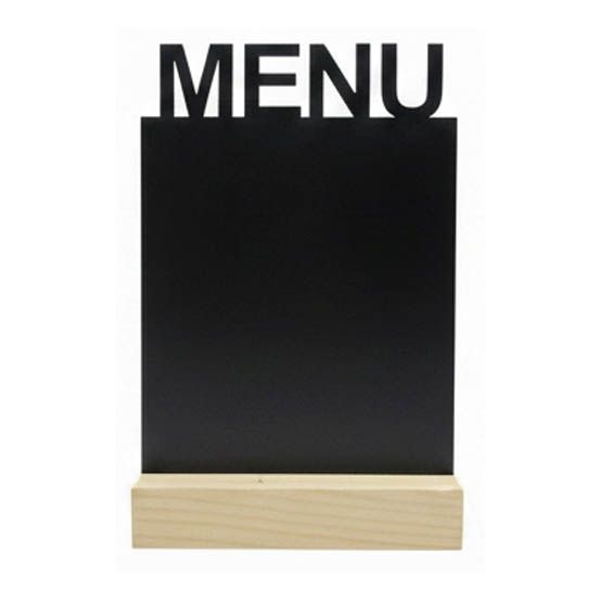 Pizarra MENU con peana 14,8x21 cm A5