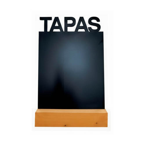 Pizarra TAPAS con peana14,8x21 cm A5