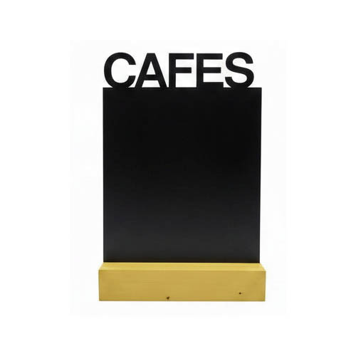 Pizarra CAFES con peana  A5