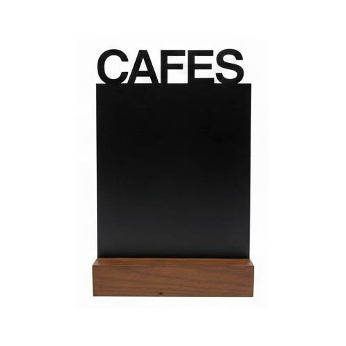 Pizarra CAFES con peana  A5