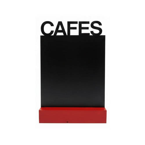 Pizarra CAFES con peana  A5