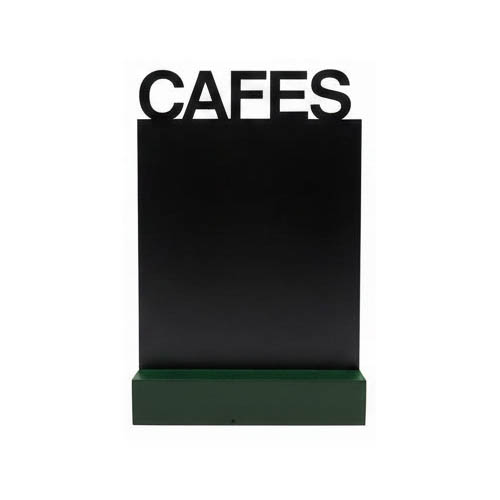 Pizarra CAFES con peana  A5