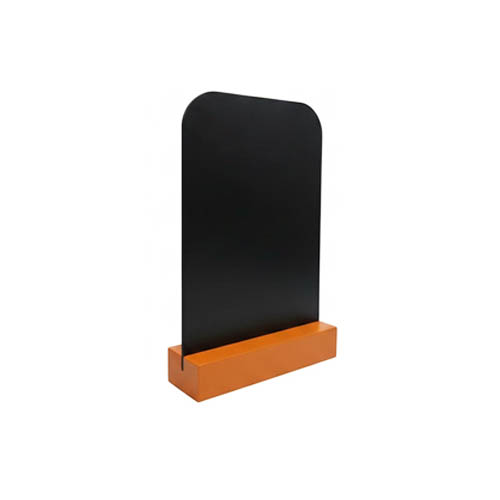 Pizarra redonda con peana 14,8x21 cm A5