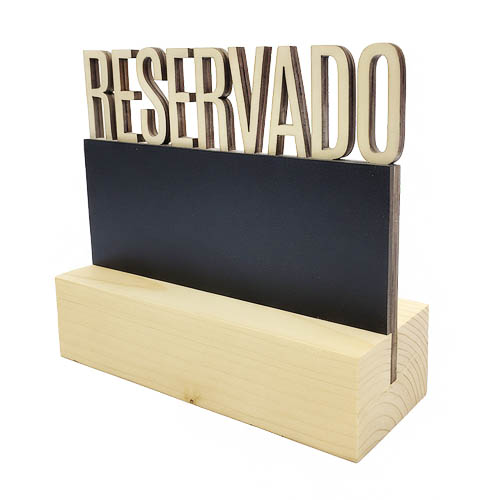 Peana RESERVADO zona pizarra