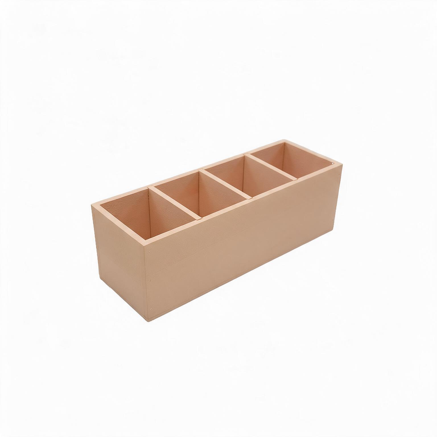 Cubo 4 huecos ( cubertero )