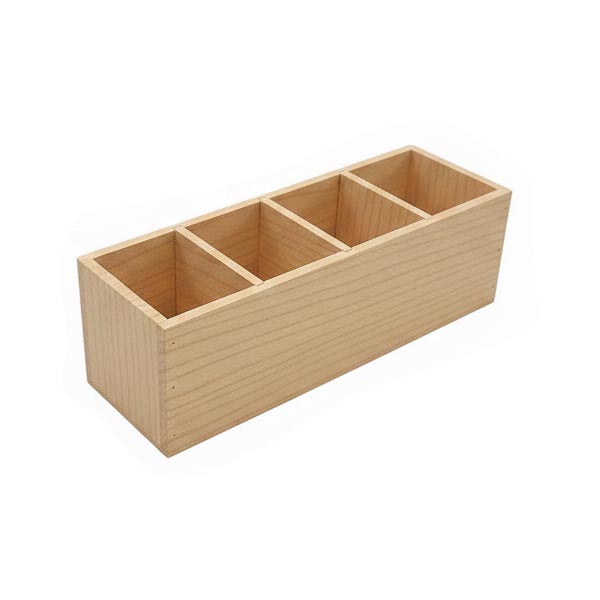 Cubo 4 huecos ( cubertero )