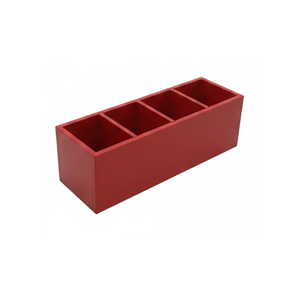 Cubo 4 huecos ( cubertero )