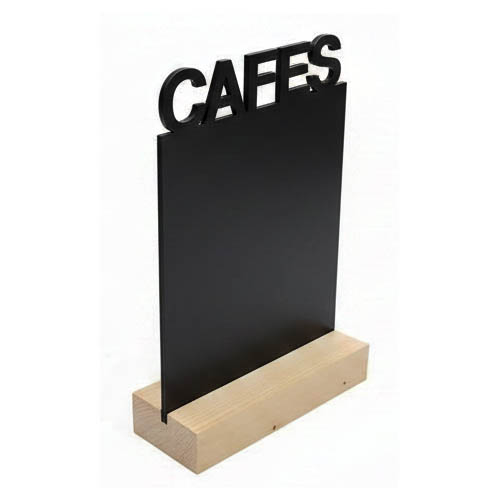 Pizarra CAFES con peana A4