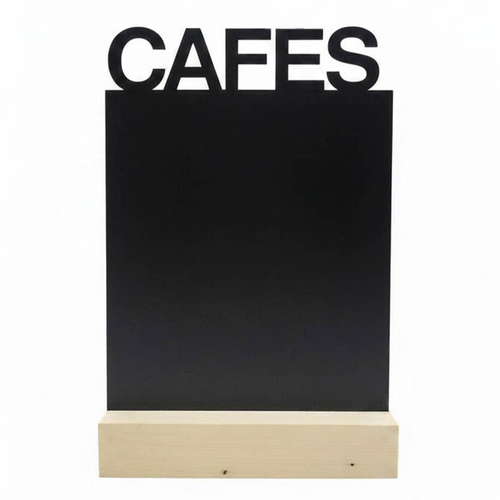 Pizarra CAFES con peana A4
