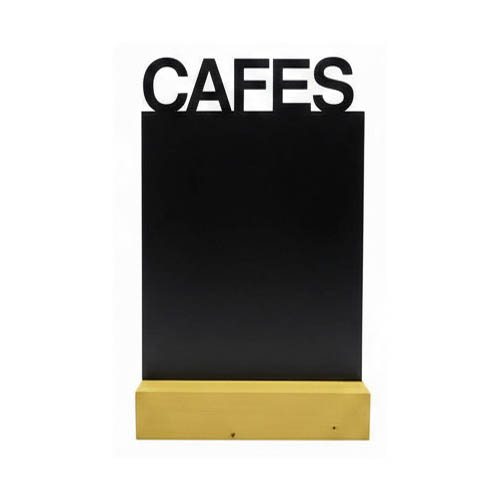 Pizarra CAFES con peana A4