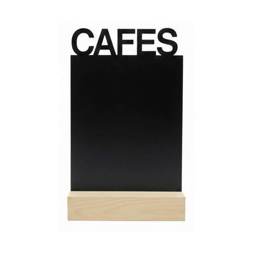 Pizarra CAFES con peana A4