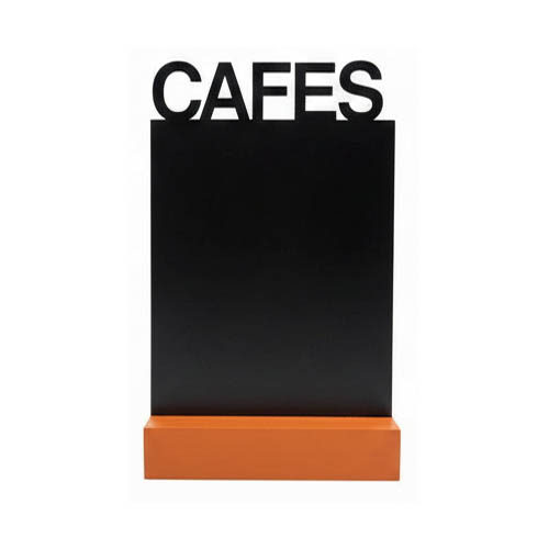 Pizarra CAFES con peana A4