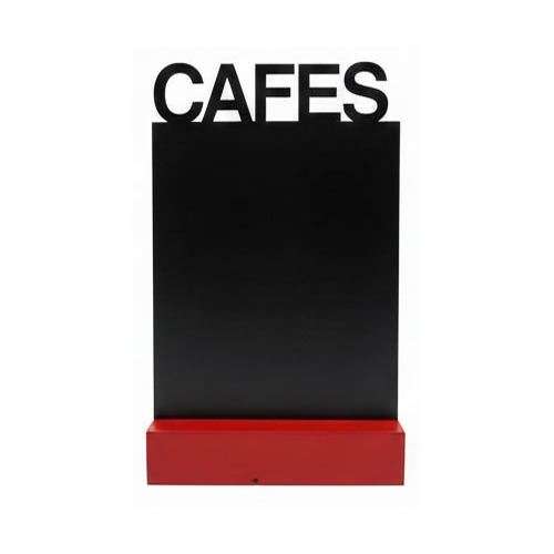 Pizarra CAFES con peana A4