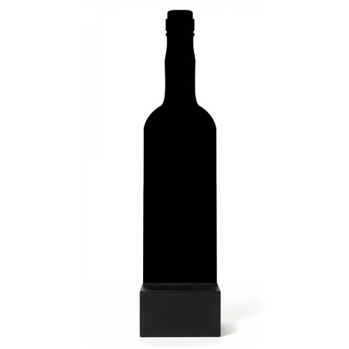 Pizarra botella 24 cm A6 con peana / B2