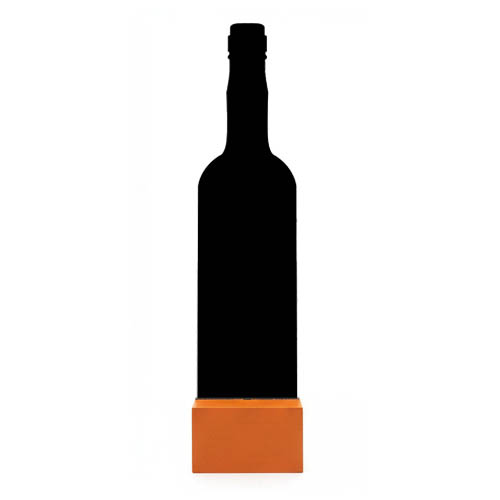 Pizarra botella 24 cm A6 con peana / B2
