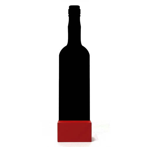 Pizarra botella 24 cm A6 con peana / B2