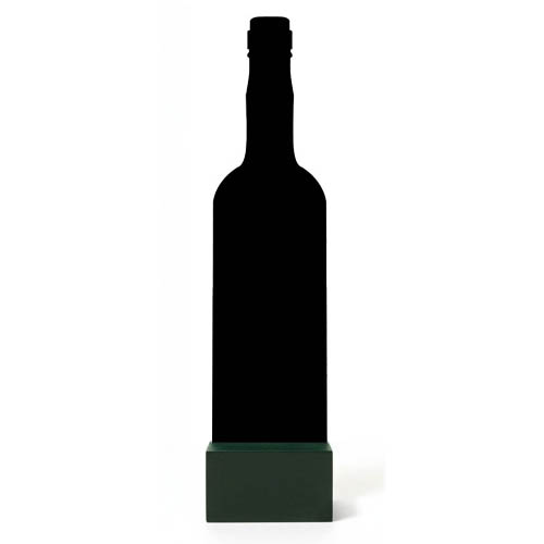 Pizarra botella 24 cm A6 con peana / B2