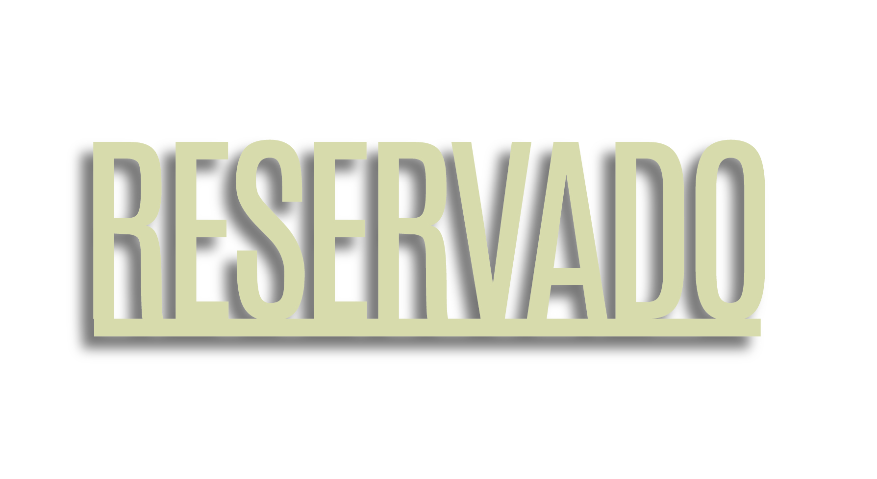 Cartel RESERVADO natural