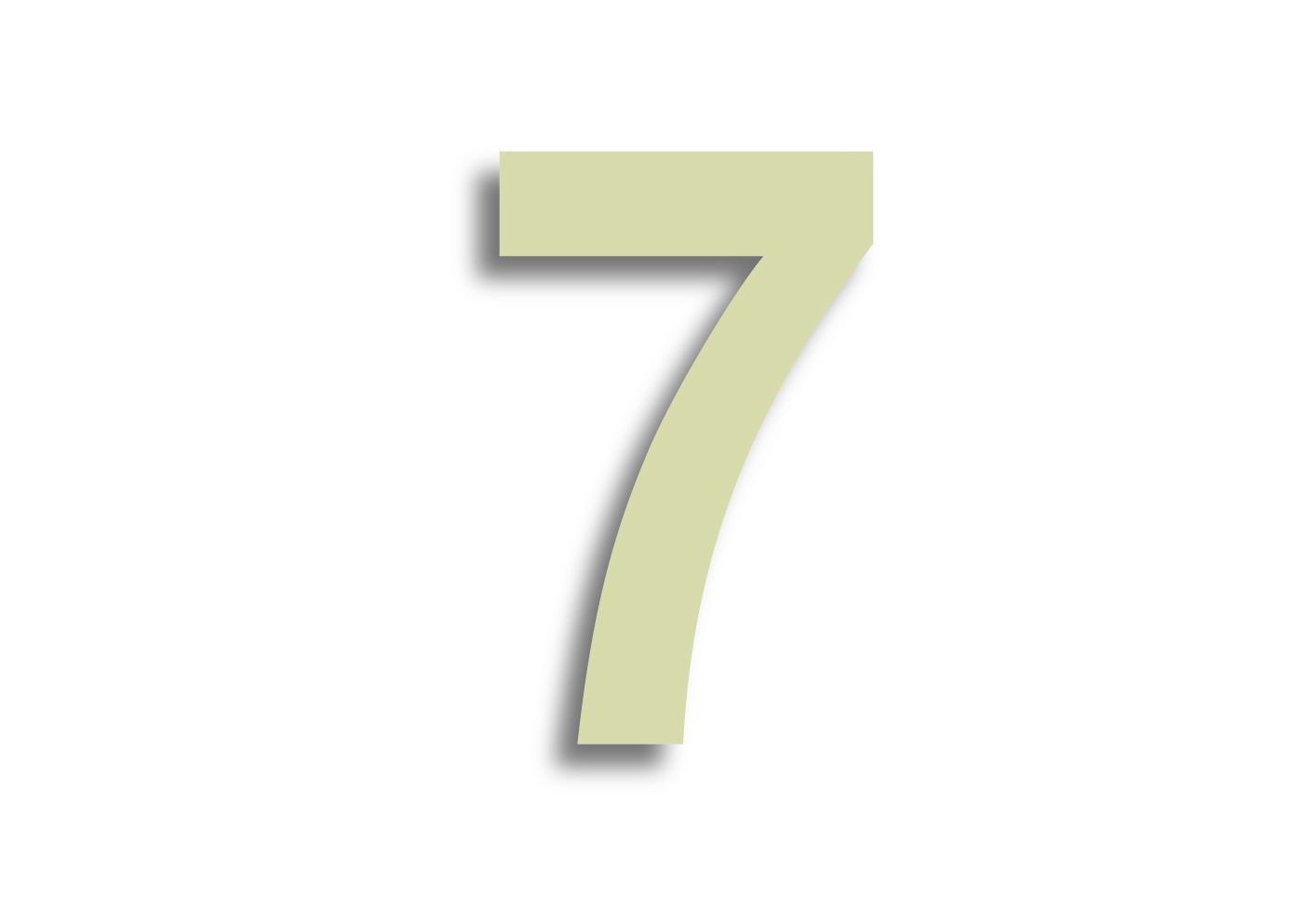 Numero para peana natural
